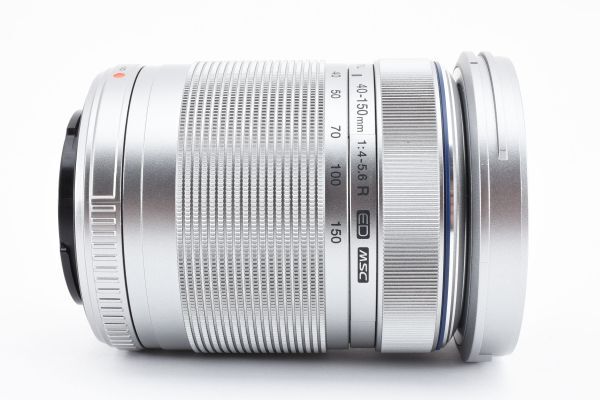 完動美品 OLYMPUS M.ZUIKO DIGITAL ED 40-150mm F4.0-5.6 R Silver 望遠 ズームレンズ / オリンパス M4/3 マイクロフォーサーズ #5980の画像7
