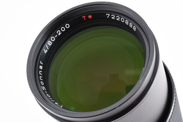 完動美品 Contax Carl Zeiss Vario-Sonnar 80-200mm F4 MMJ MF Tele Zoom Lens 望遠 ズームレンズ / コンタックス Y/C Japan #5991の画像10