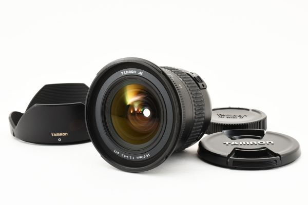 完動良品 Tamron AF 19-35mm F3.5-4.5 A10 Wide Zoom Lens 超広角 ズームレンズ / タムロン キヤノン Canon EF Mount フード付 ※1 #8501