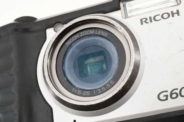 便利な単4電池4本で使用可能 RICOH G600 Compact Digital Camera コンパクトデジタルカメラ / リコー 防水 防塵 耐衝撃 実用向け #8515の画像10