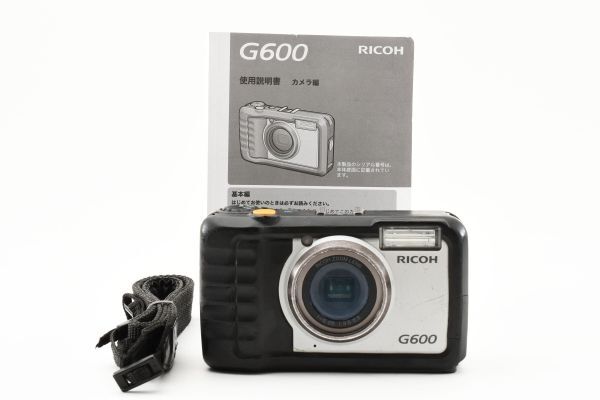 便利な単4電池4本で使用可能 RICOH G600 Compact Digital Camera コンパクトデジタルカメラ / リコー 防水 防塵 耐衝撃 実用向け #8515の画像1