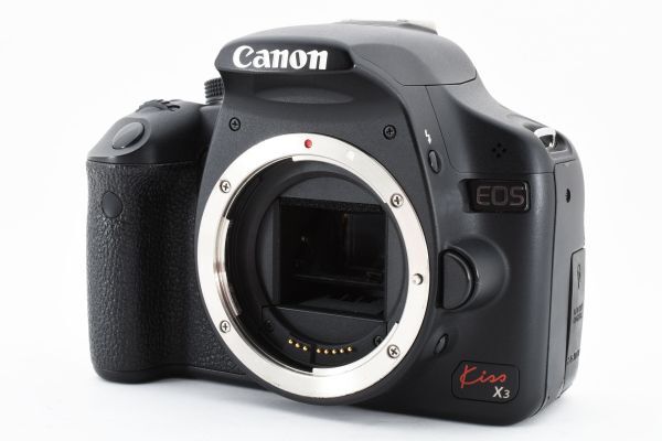 動作良好 Canon EOS kiss X3 Body AF SLR Digital Camera ボディ デジタル一眼レフカメラ / キヤノン EF APS-C バッテリー、充電器付 #0809の画像2