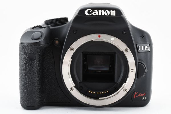 動作良好 Canon EOS kiss X3 Body AF SLR Digital Camera ボディ デジタル一眼レフカメラ / キヤノン EF APS-C バッテリー、充電器付 #0809の画像3