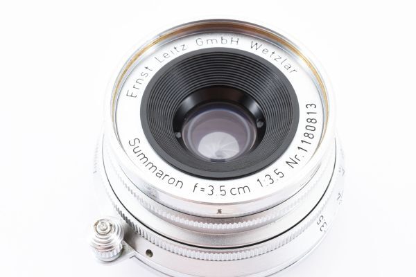 完動良品 Leica Summaron-M f=3.5cm 1:3.5 MF Lens 単焦点 レンズ ライカ ズマロン 35mm M Mount 社外フード,保護フィルター付 ※1 #0826の画像10