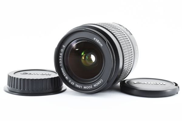 完動美品 Canon Zoom Lens EF-S 18-55mm F3.5-5.6 IS II 手ブレ補正 標準 ズームレンズ キヤノン EF APS-C EOS kiss Xシリーズなどに #8615の画像1