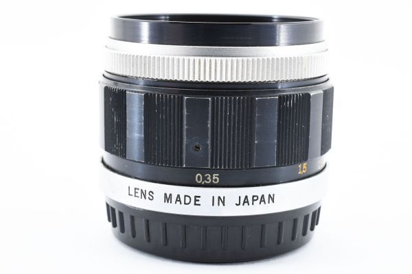 Olympus G.Zuiko Auto-S 40mm F1.4 MF standard Lens 単焦点 標準 レンズ / オリンパス PEN F FT用 ハーフカメラ用 交換レンズ ※訳有 #627の画像9