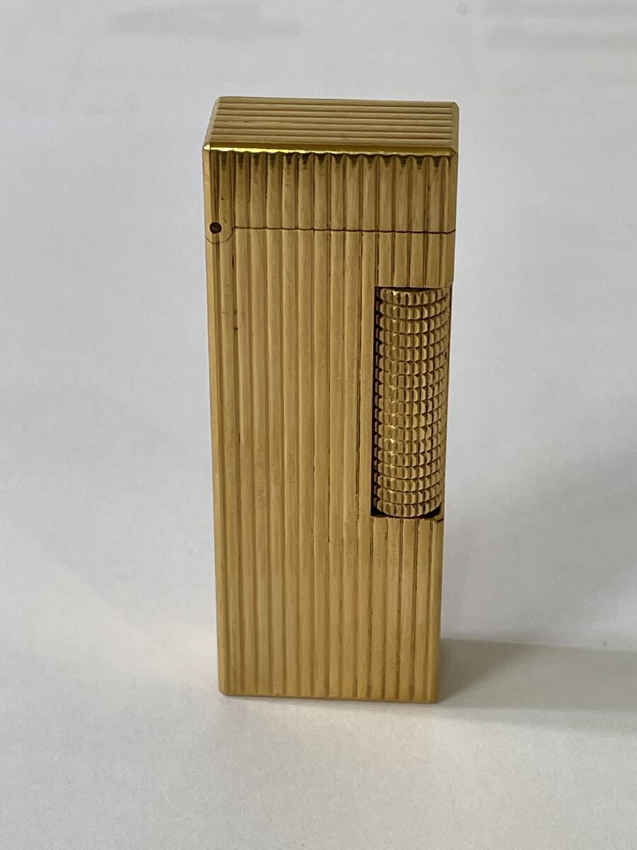 ダンヒル dunhill ガスライター 喫煙具 ゴールド ローラー式 現状品 _画像1