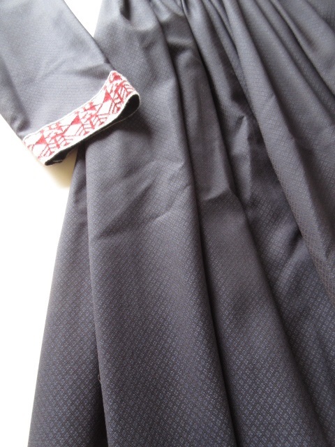 未使用 2021 humoresque / ユーモレスク EA2103B rose knit dress M RED×C.BLACK / ワンピース ドレス_画像4