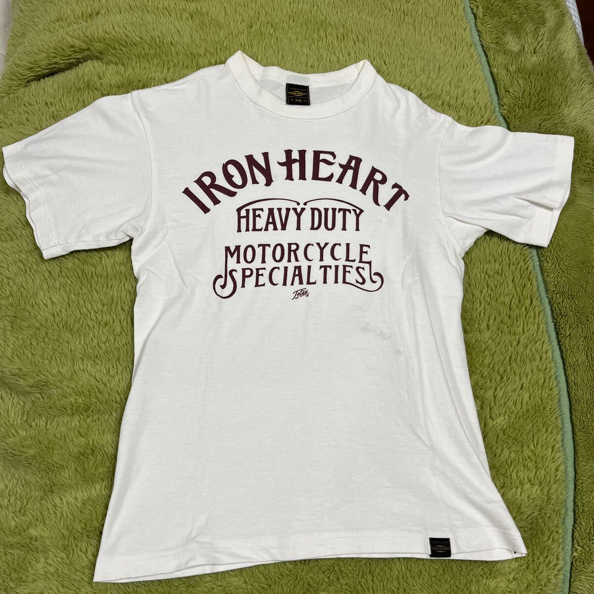 IRON HEARTアイアンハート ループウィール Tシャツ サイズXS 白_画像1