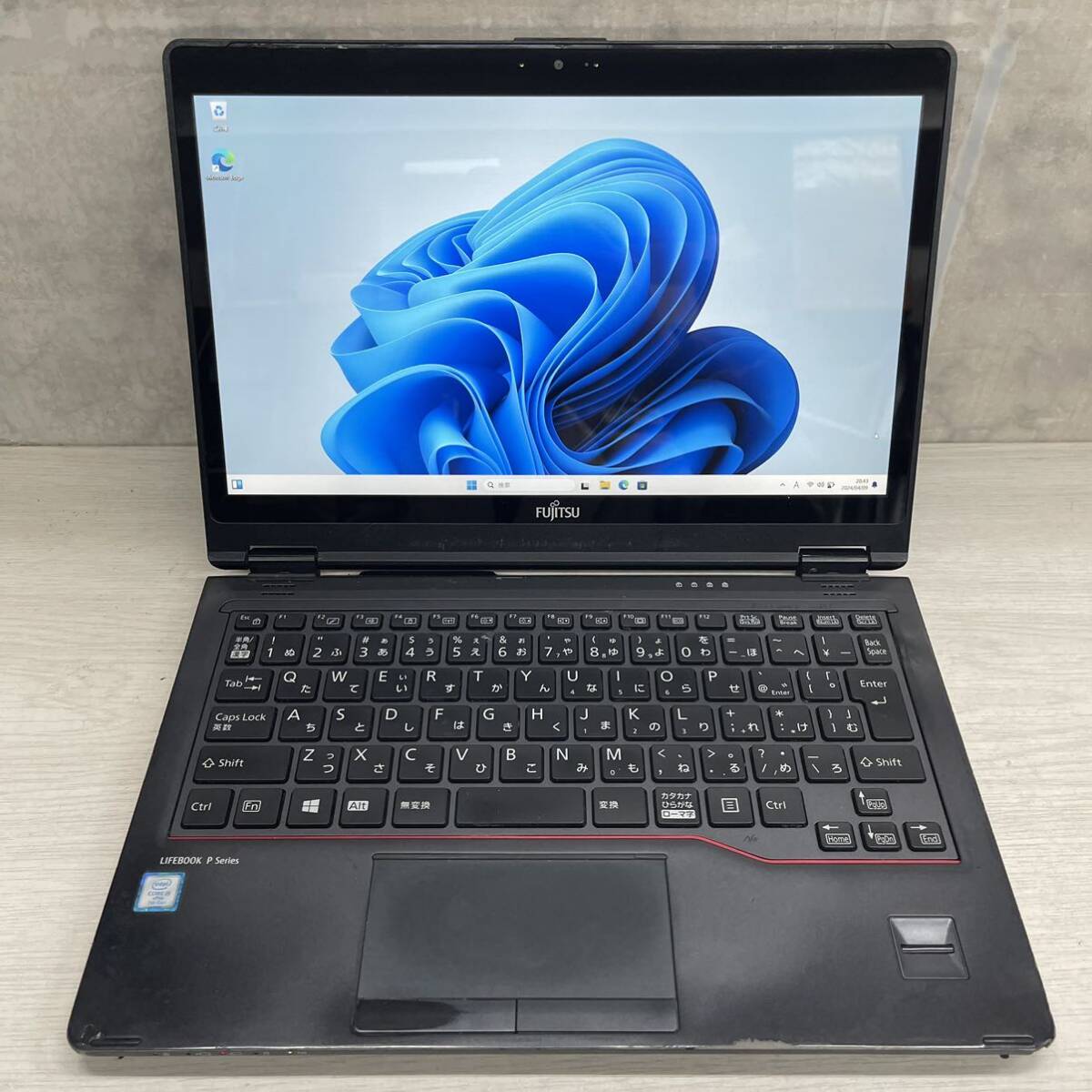 360度回転 2in1PC FUJITSU LIFEBOOK P727/R Windows11 Pro 7世代 Core i5-7300U 8GB SSD256GB カメラ有り #1_画像1