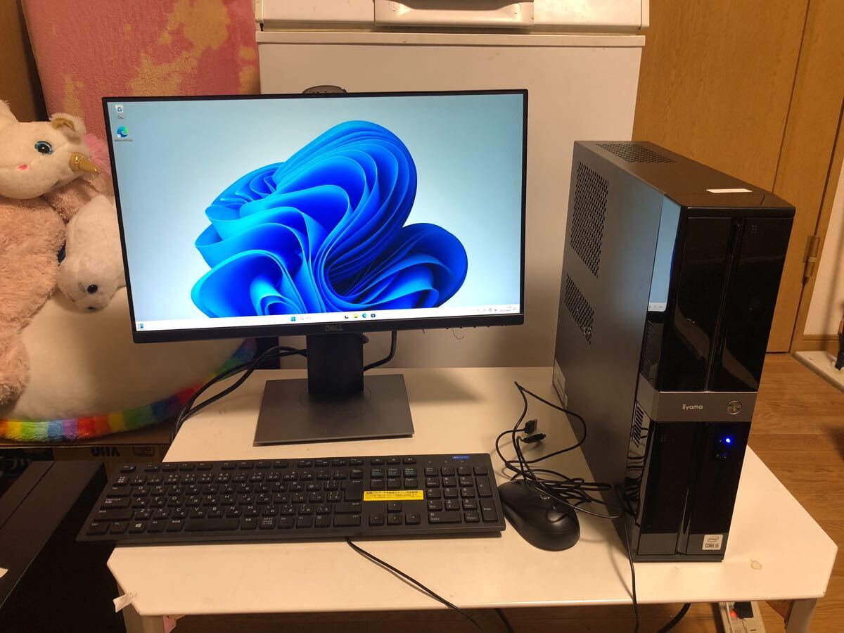 Iiyama デスクトップパソコンStyle INFYNITY 10世代 i5-8GB SSD 256GBOffice2021搭載 モニター22インチフルHD 付き