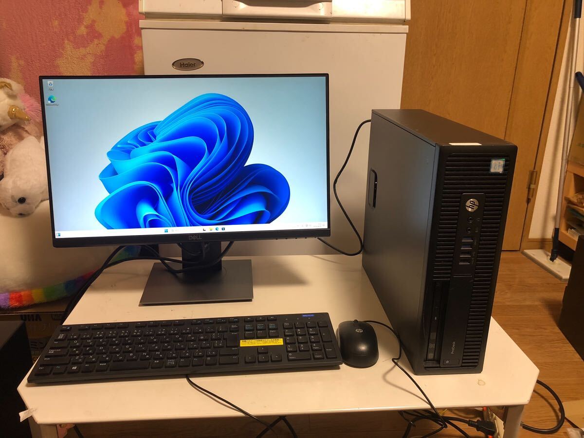 Hp ProDesk 600 g2 SFF core i5 8GB 256 モニター 22インチ付きOffice2021 Win 11 pro