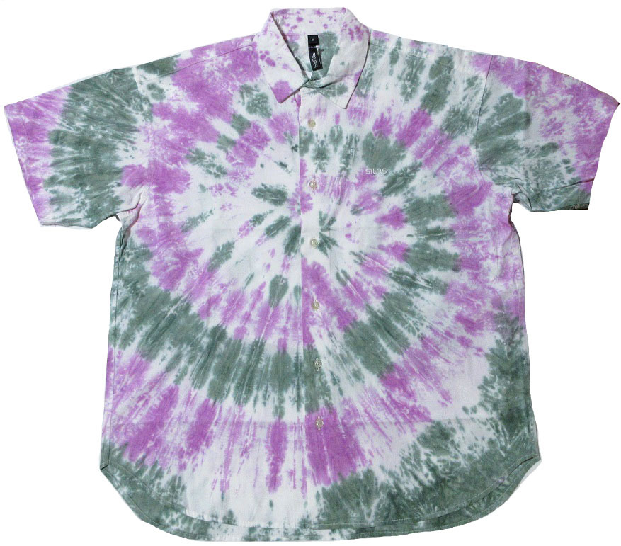 SILAS TIE-DYE S/S SHIRT Рубашка с коротким рукавом M Размер Фиолетовый Артикул: 110232014002 Крашеный тай-дай