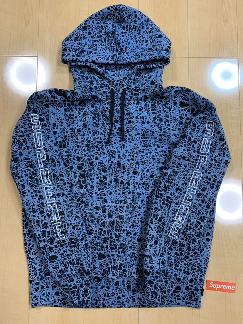 Supreme 19SS Week2 Marble Hooded Sweatshirt Blue Small オンライン購入 国内正規 納品書,タグ付 シュプリーム マーブル パーカー 青 S