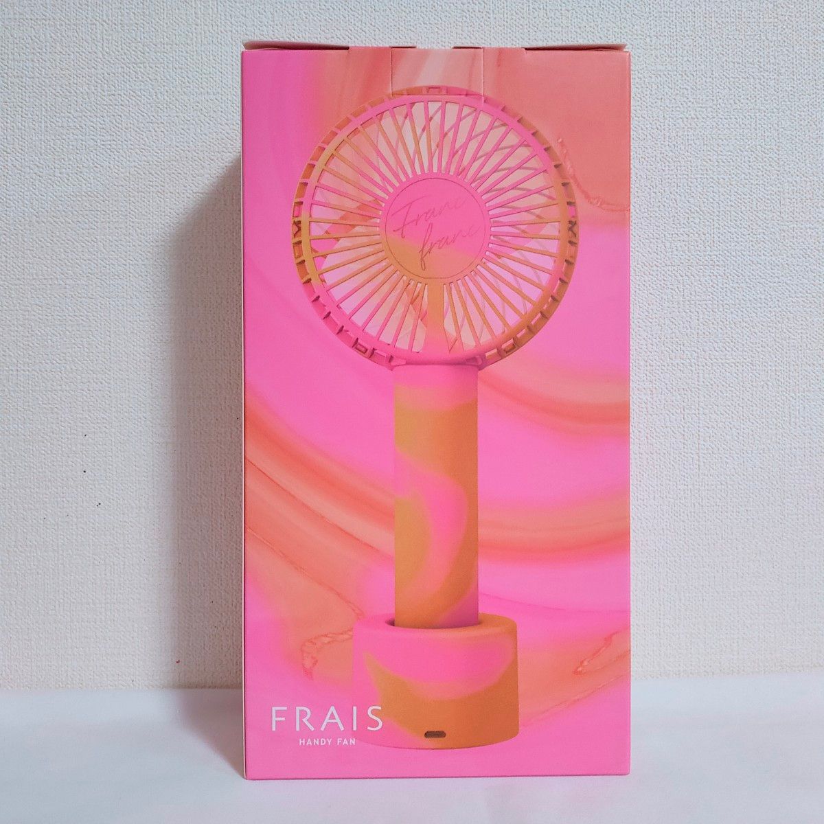 【送料無料】Francfranc フレ ハンディファン マーブル 扇風機 ピンク