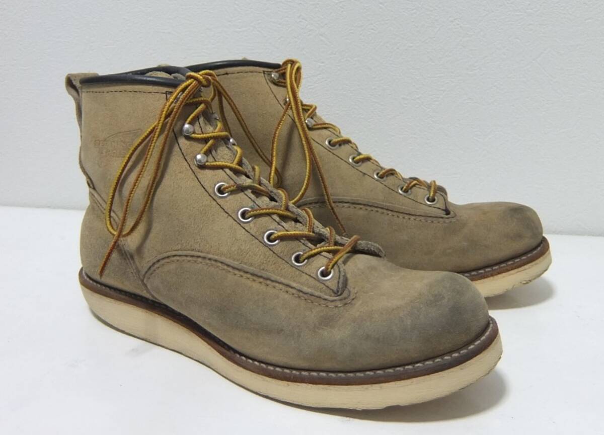 2006年 REDWING 2908 ラインマン スエード ７1/2D 25.5cm レッドウィング の画像1