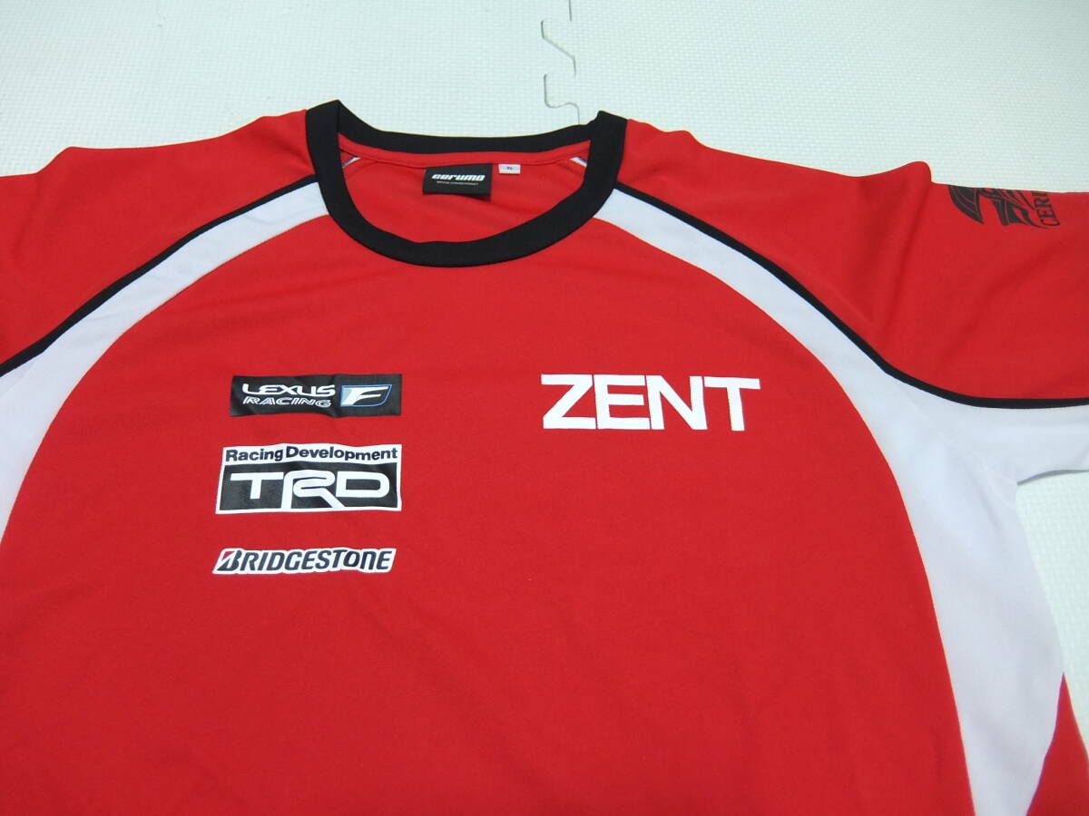 ZENT CERUMO Tシャツ サイズＸＬ TRD LEXUS RACING 