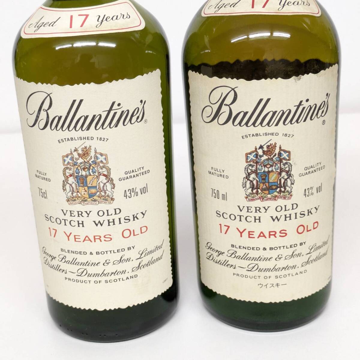 1円〜/Ballantine's バランタイン 17年 ベリーオールド 750ml 43% 2本セット/木箱付 スコッチウイスキー 未開栓 古酒の画像5