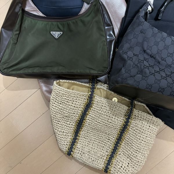 【1円スタート】【ジャンク】レディース バッグ まとめ 10点 PRADA プラダ GUCCI グッチ JM01の画像2