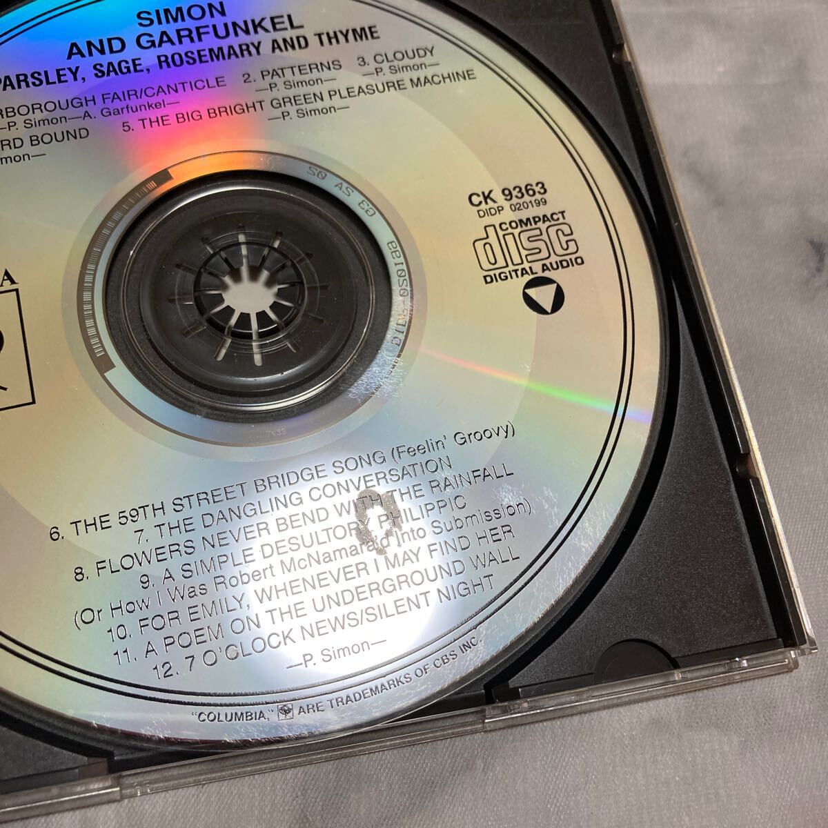 CD 中古品 【輸入盤】 Ｐａｒｓｌｅｙ Ｓａｇｅ Ｒｏｓｅｍａｒｙ ＆ Ｔｈｙｍｅ／サイモン＆ガーファンクル k28_画像3