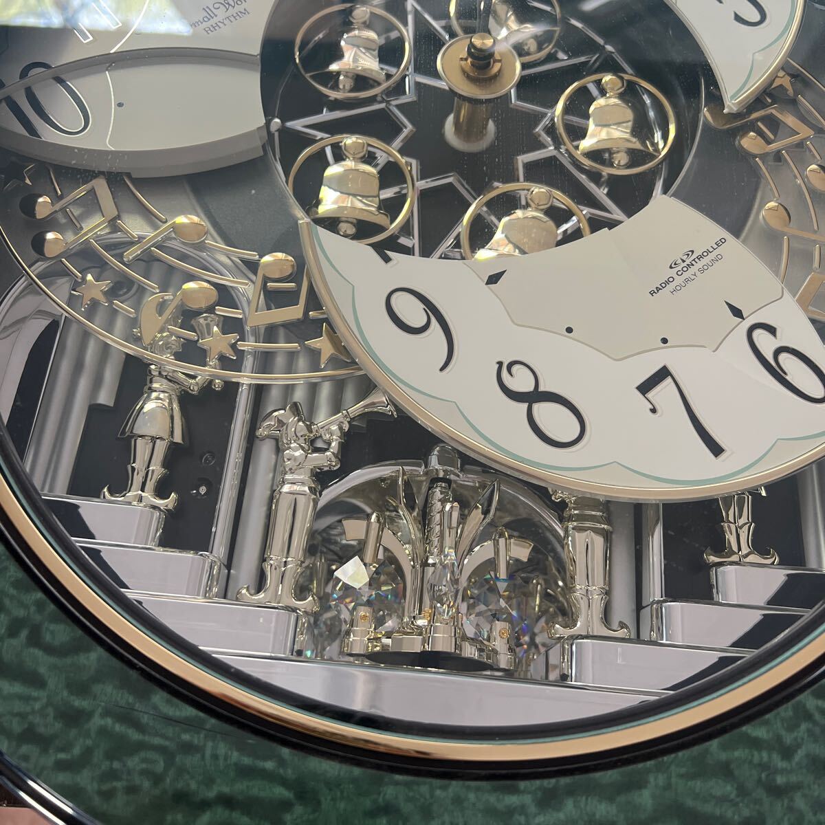 RHYTHM リズム時計 からくり時計 Small World 掛け時計 通電確認 ジャンク品の画像6