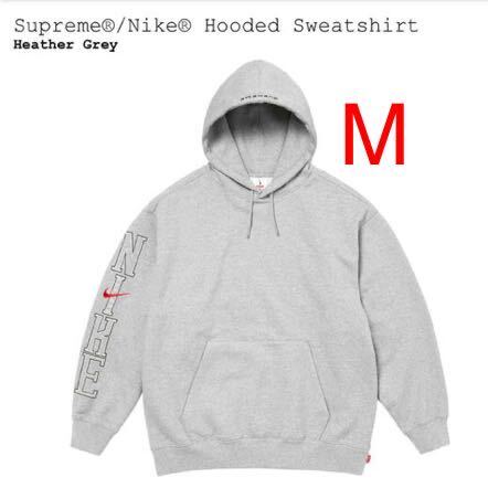 新品】 24SS M Supreme Nike Hooded Sweatshirt Heather Grey 新品】 24SS M Supreme Nike Hooded Sweatshirt Heather Grey