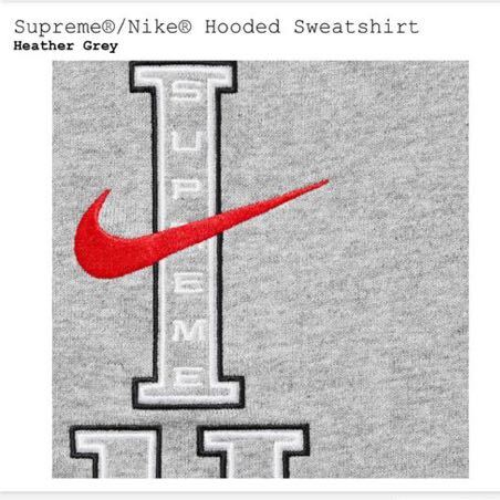 新品】 24SS M Supreme Nike Hooded Sweatshirt Heather Grey 新品】 24SS M Supreme Nike Hooded Sweatshirt Heather Grey