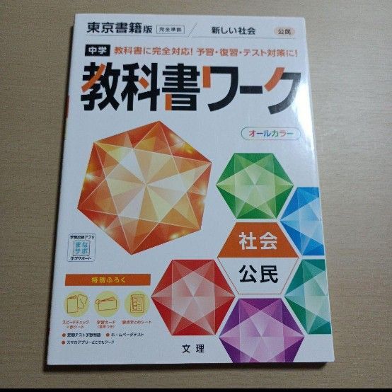 中学教科書ワーク 東京書籍 公民　新しい社会　中3　３年　完全準拠　問題集