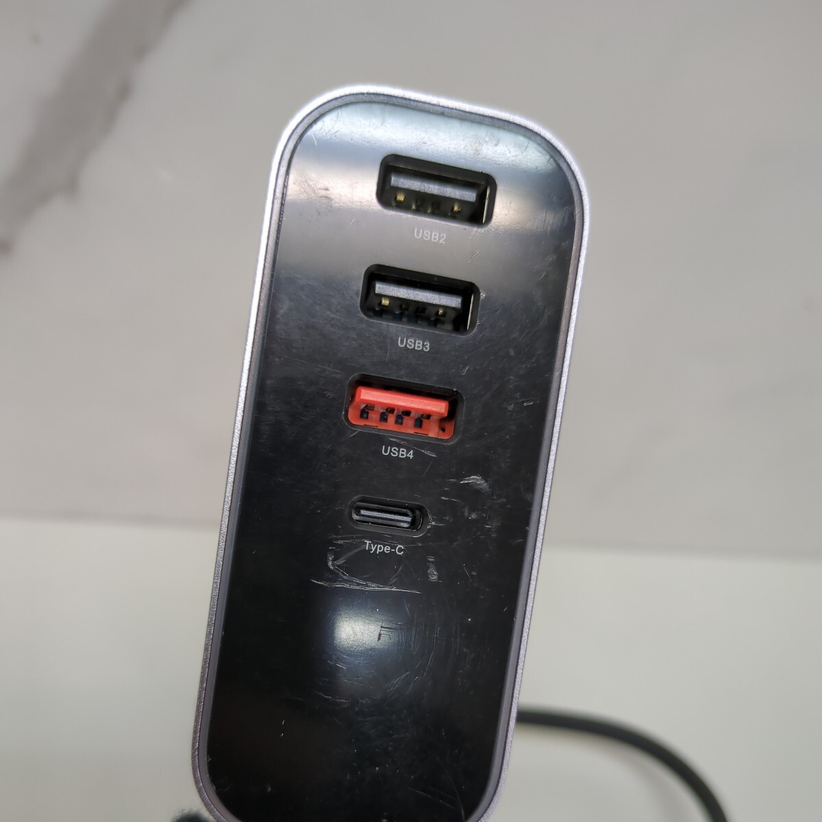 y041703r ZUKIDA 5 車載 充電器 ポート 急速充電 シガーソケット USB-C USB 充電器 マルチポート QC3.0 合計出力 107W 5 ポート 1.5m_画像3