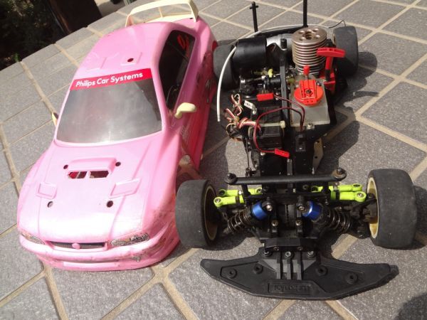 [11] Kyosho 1/10 RC engine car [ junk ]