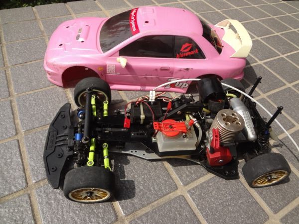 [11] Kyosho 1/10 RC engine car [ junk ]