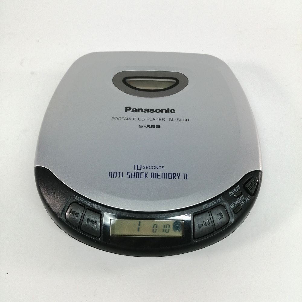 動作品 Panasonic パナソニック SL-S230 CDウォークマン ポータブルCDプレーヤー リモコン付き 中古の画像10
