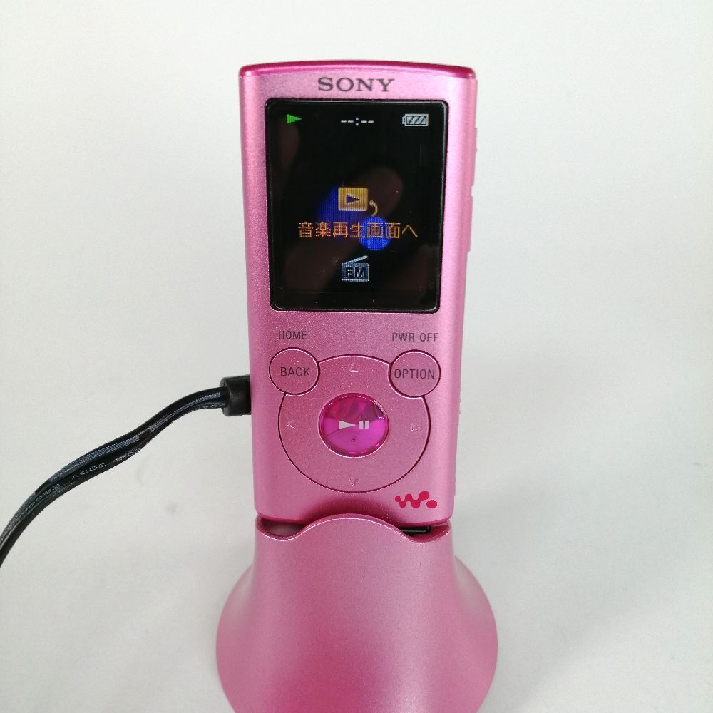 動作品 SONY ソニー NW-E053K ピンク ウォークマン Eシリーズ 4GB スピーカー・イヤホン付き 初期化済み 中古_画像9
