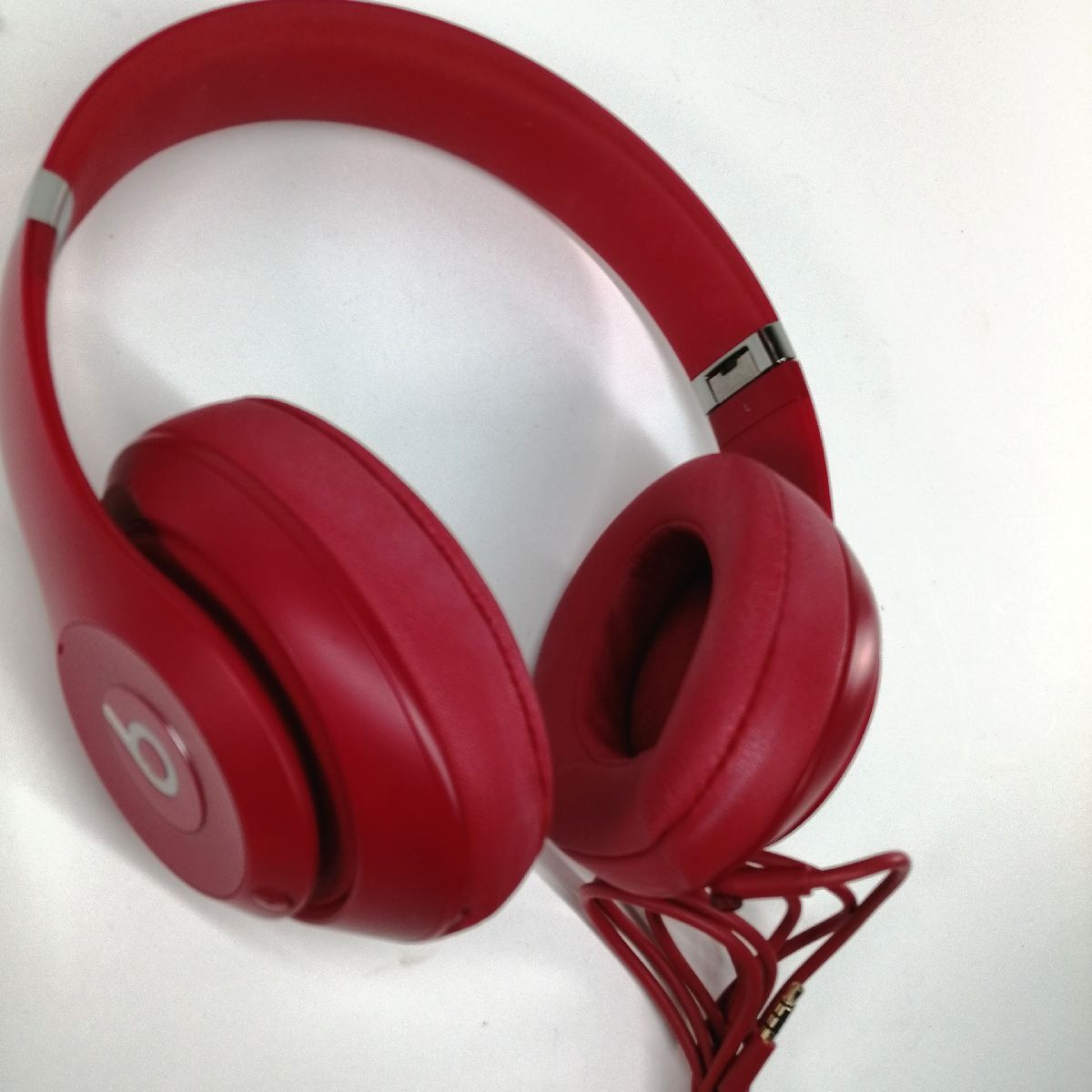 動作品 Beats Studio3 ワイヤレスヘッドホン レッド 赤 ヘッドフォン ヘッドホン ビーツ_画像3