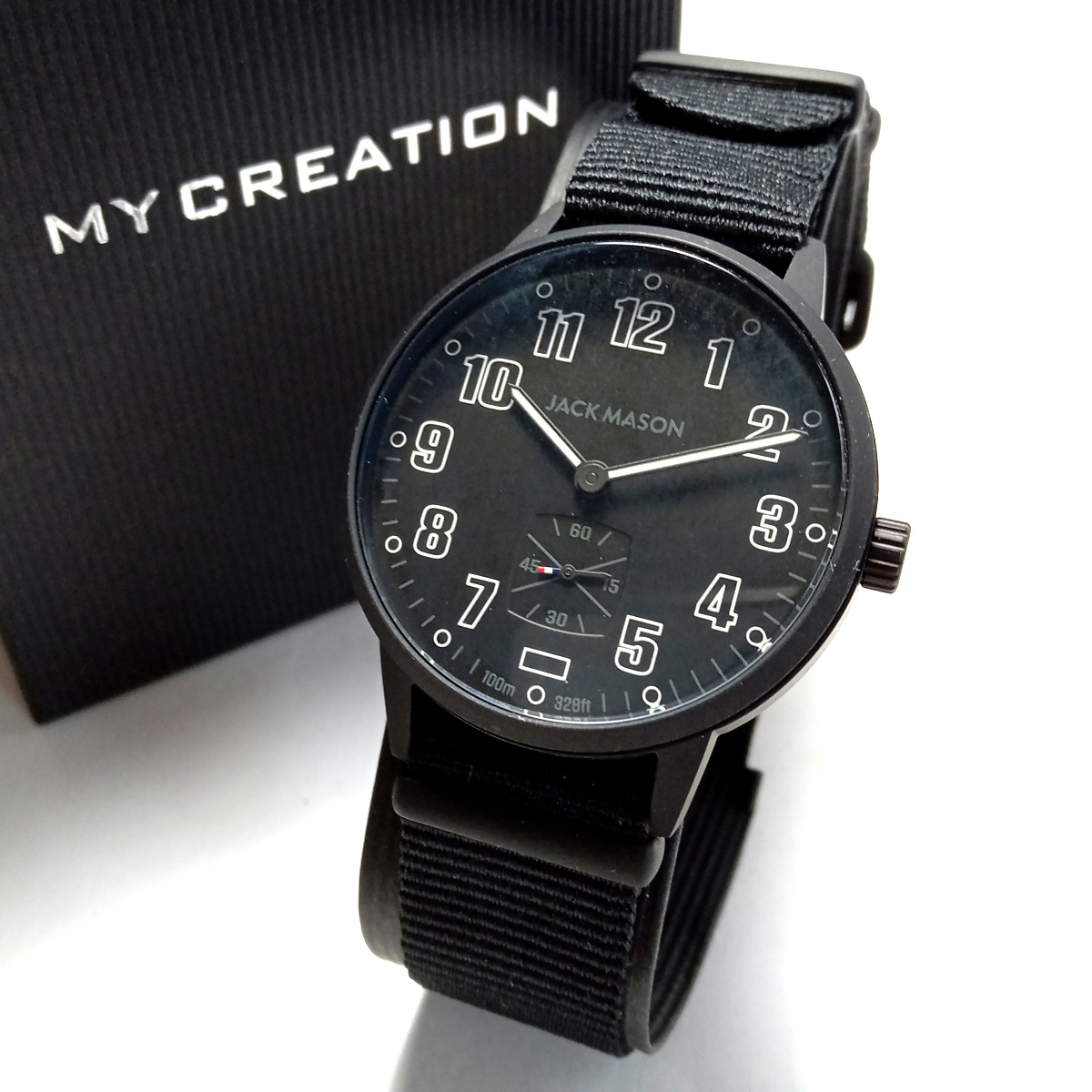 【jmw2】日本限定モデル　JACK MASON ジャックメイソン 腕時計 フィールドシリーズ FIELD　JM-F401-017 ブラック/黒 ミリタリー メンズ_画像1
