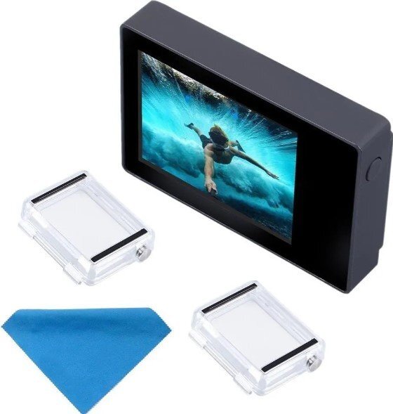 Suptig LCDスクリーン 2.0インチ Gopro Hero 4用非タッチスクリーン3 + 3防水バックドア付き(ブラック)の画像1