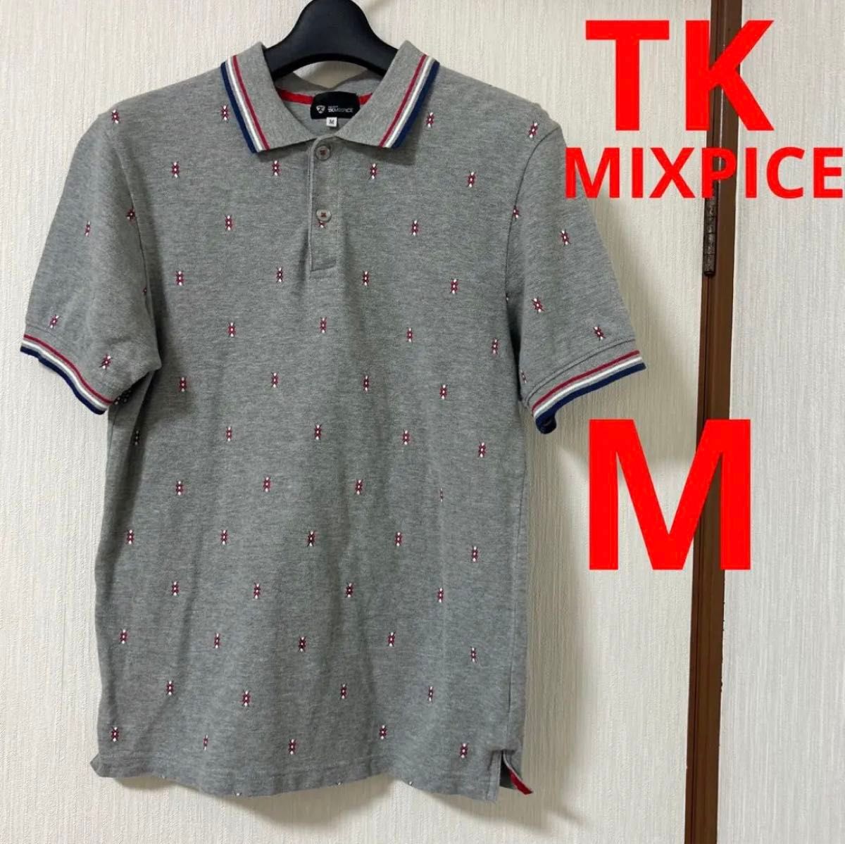 THE SHOP TK MIXPICE  キクチタケオ　ワールド　メンズ　男性用ポロシャツ　綿100% M