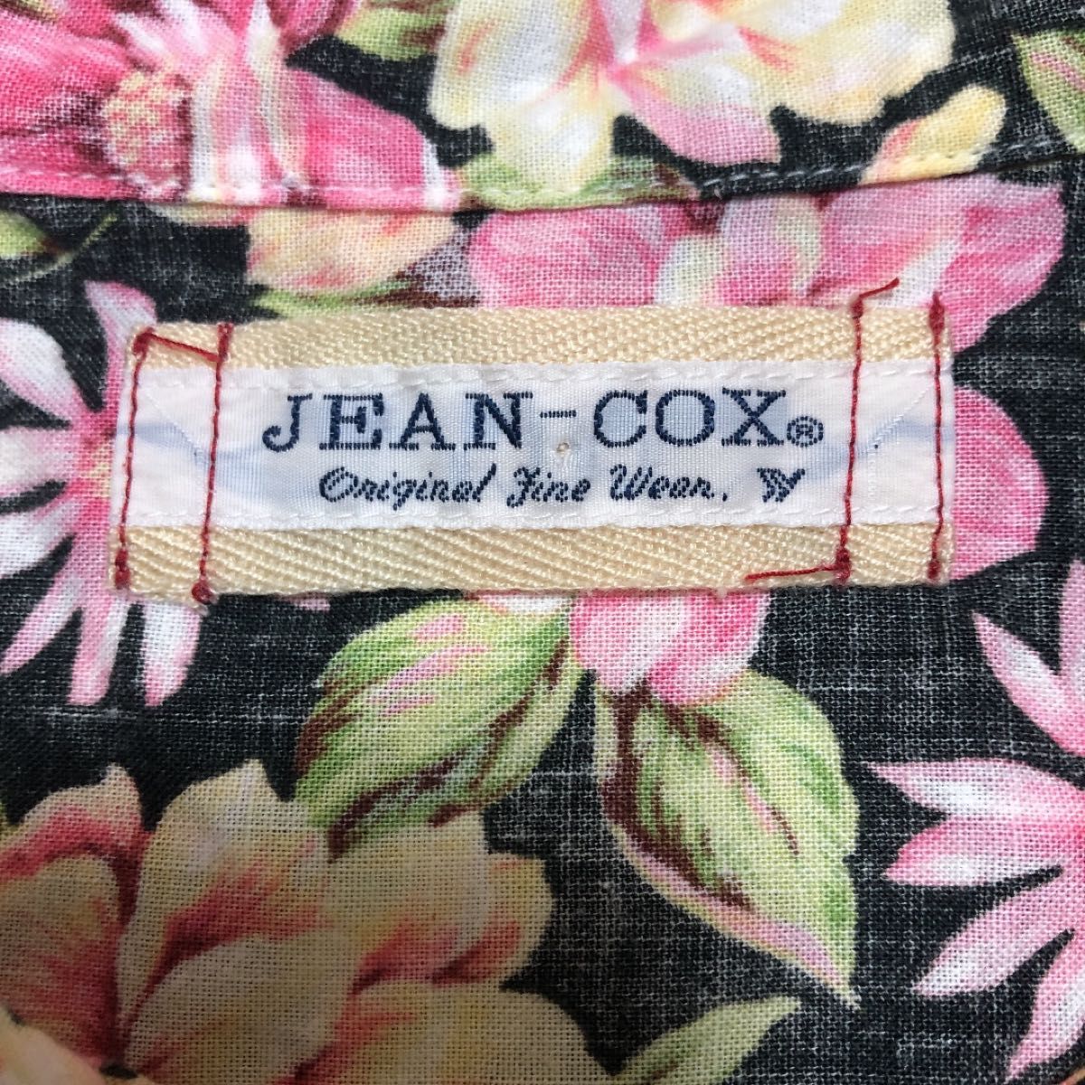 Jean-cox ヤマトインターナショナル　メンズ　半袖花柄シャツ　トップス　綿100％ 日本製　M