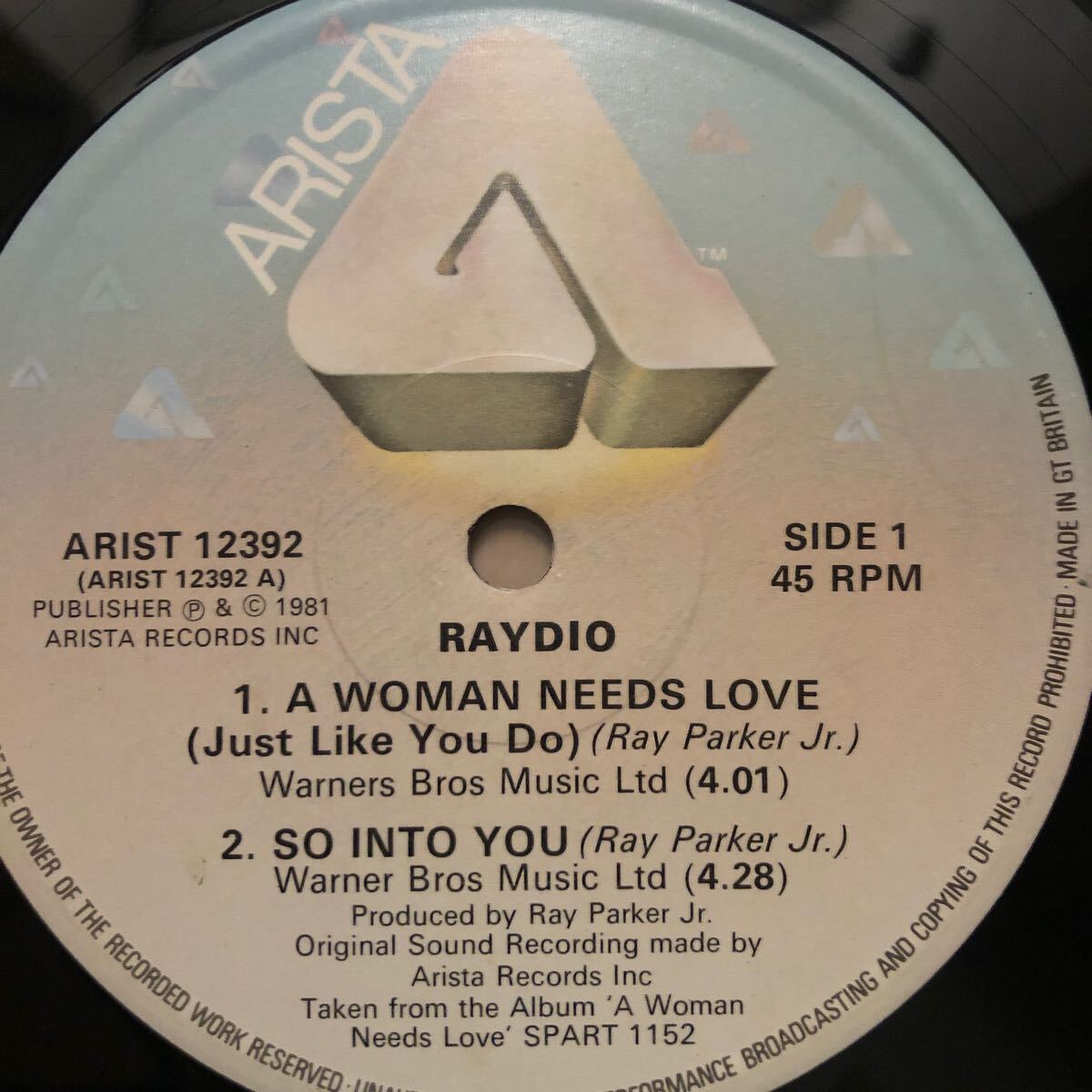 12’ Raydio-Still the groove/A woman needs love_画像3