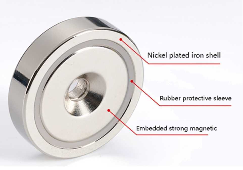  hole .... super powerful large diameter 36mm Neo Jim magnet 2 piece neodymium magnet