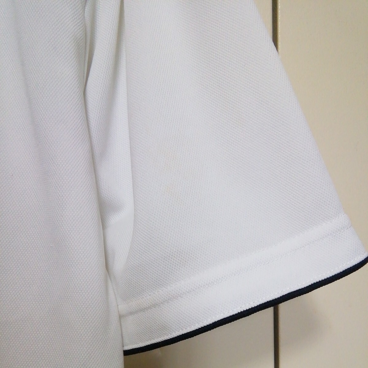 ★【古着】FILA(フィラ)　半袖　ハーフジップシャツ　3Lサイズ　白_画像8