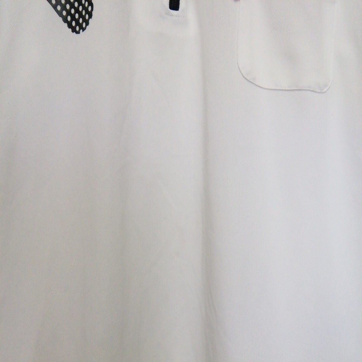 ★【古着】FILA(フィラ)　半袖　ハーフジップシャツ　3Lサイズ　白_画像5