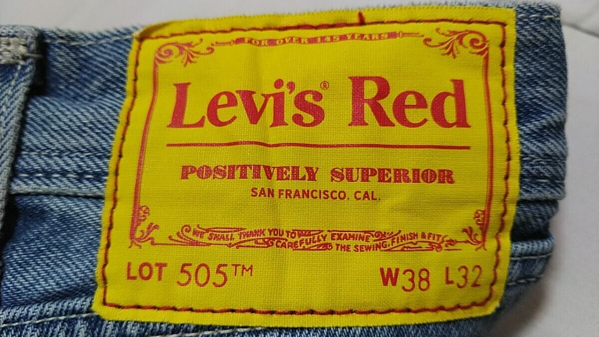 新品 Big対応【Levi's Red 】505 w38 ストレート 麻混生地 リーバイス レッド_画像6