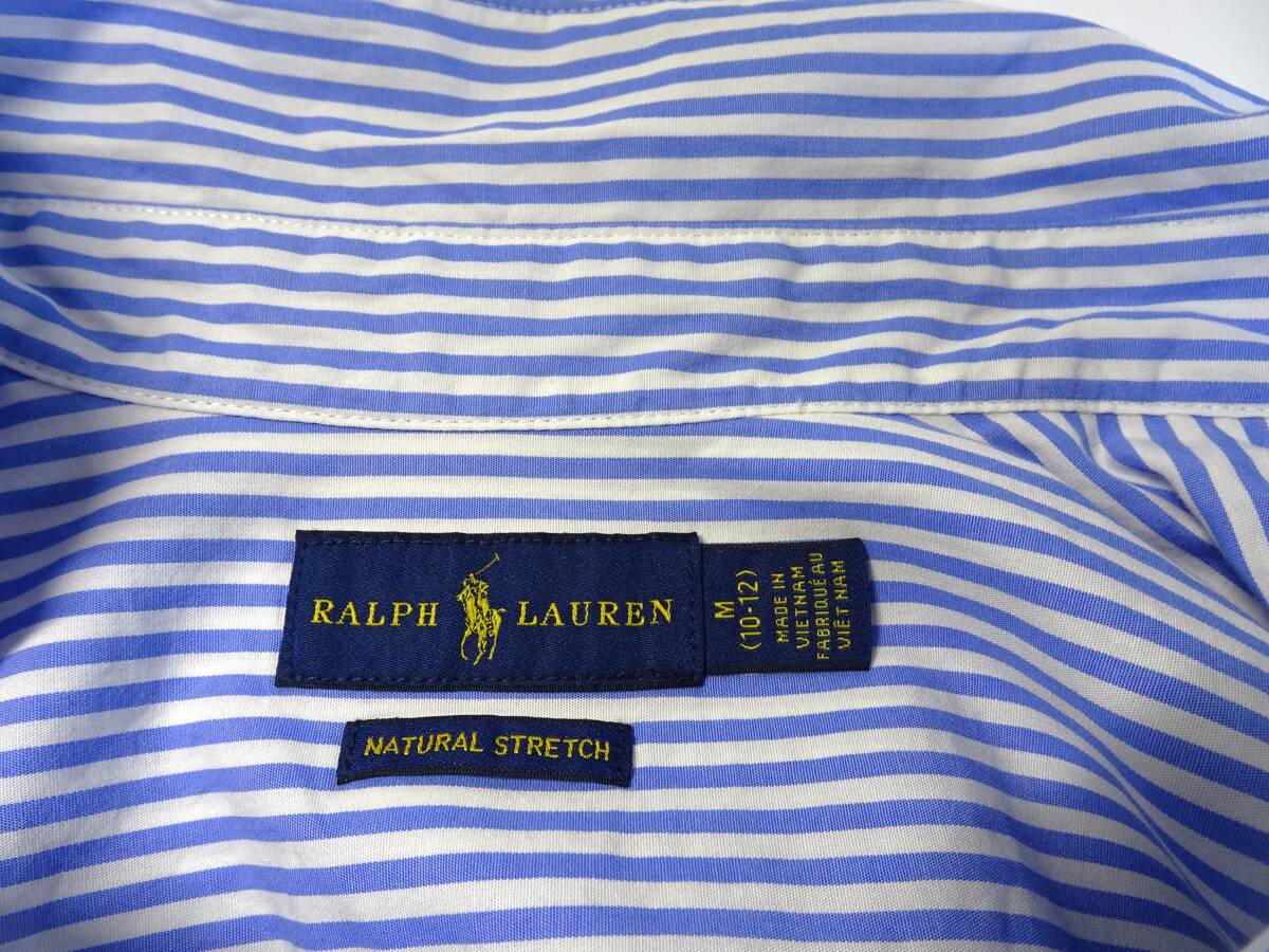 POLO RALPH LAUREN ラルフローレン　長袖ストライプシャツ　ボタンダウン　M(10ー12）150サイズ_画像5