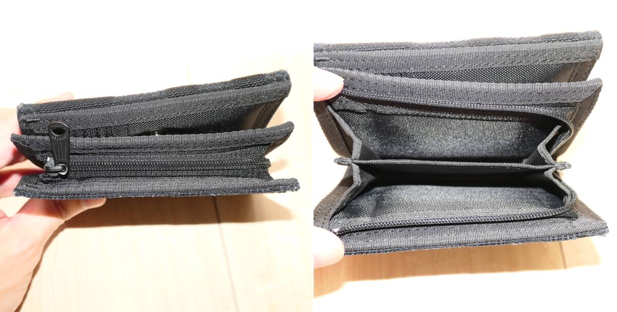  Poe tartan go black wallet black purse folding in half 638-07801 PORTER TANGO BLACK WALLET