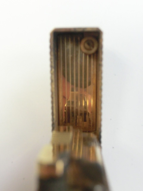 1円～ S.T.Dupont デュポン ショート ライン2 20u ゴールドカラー ダイヤモンドヘッド ガスライター _画像8