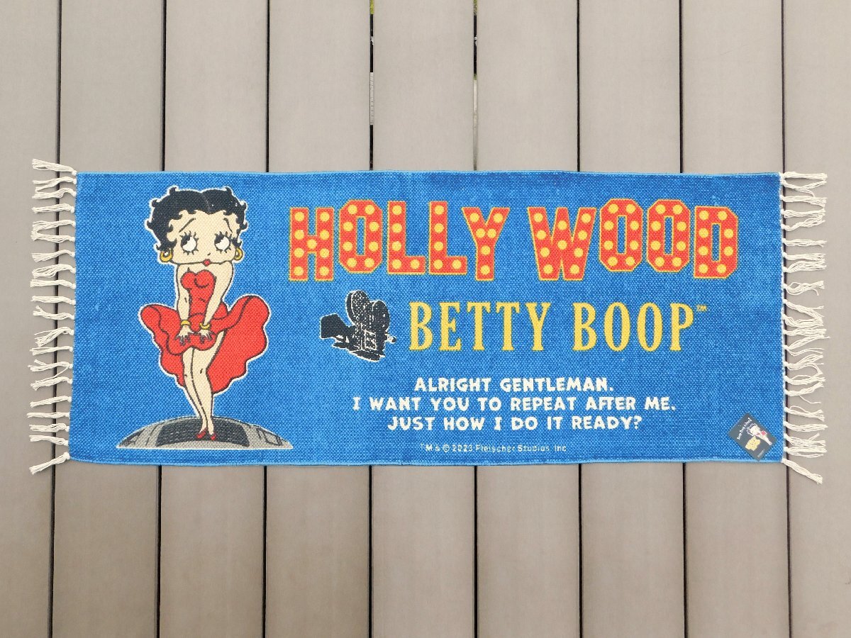 【ベティちゃん・ロングコットンマット】※《Betty Boop・BT-HOLLYWOOD》　キッチンマット　サイズ500×1200mm　ベティ・ブープ_画像2