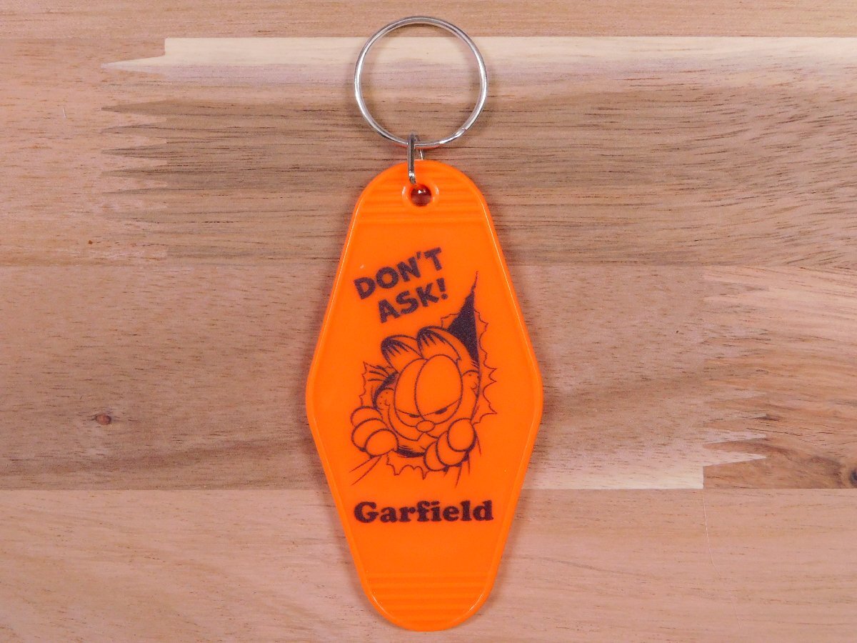 ◆送料\120◆【GARFIELD・ガーフィールド】※《ホテルキーリング・オレンジ》　アメリカン雑貨　ホテルキーホルダー_画像2