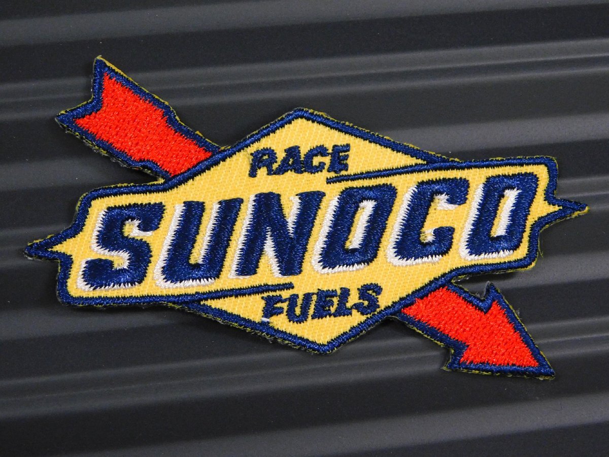 送料\84【SUNOCO・スノコ】※《アイロン刺繍ワッペン》 アメリカン雑貨 刺繍ワッペン アイロンワッペンの画像1