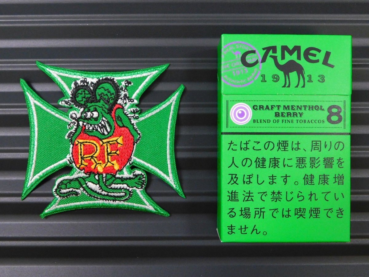 送料\84【Rat Fink・ラットフィンク】※《アイロン刺繍ワッペン 》　アメリカン雑貨　刺繍ワッペン　アイロンワッペン_比較